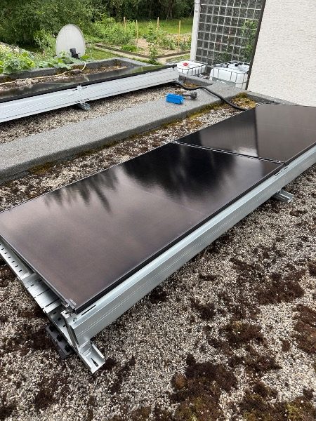 Flachdach aufgeständert, 6,3 kWp mit Speicher