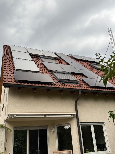 Unterkonstruktion während der Montage – Referenzprojekt in Dettingen unter Teck