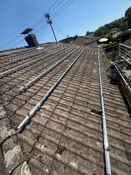 Unterkonstruktion während der Montage – Referenzprojekt in Königswinter