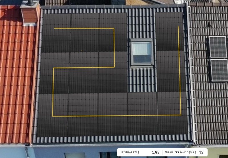Fertig installierte Photovoltaik-Module – Referenzprojekt in Saarlouis