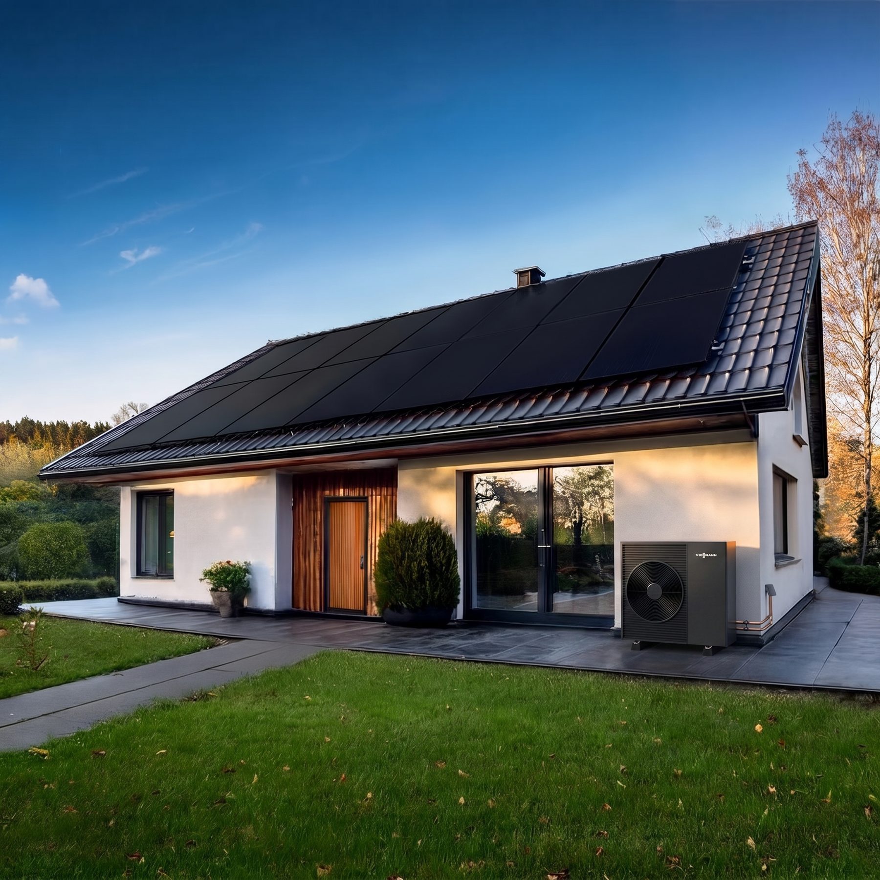 Fertiggestellte Solaranlage – Inbetriebnahme